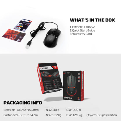 Fantech VX7V2 CRYPTO II Precision Wired Gaming Mouse